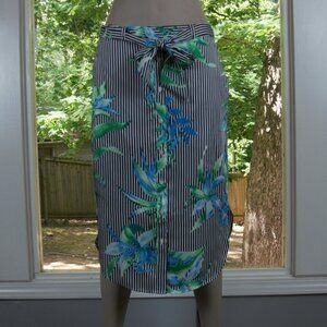 Lauren Ralph Lauren Floral-Print Twill Skirt NWOT